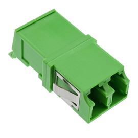 InLine® 89989O Duplex LC / LC Single Mode with Shutter Ceramic for SC Simplex Cut-Out Green