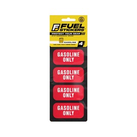 Gasoline Only Sticker, Gas Labels for Fuel Cans, Mowers, Boats, Outdoor Power Equipment - Weather Proof, Extreme Stick, Commercial Grade Labels by Fuel Stickers - USA Made (2x1 inch), 40 Labels