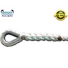 3 Strand Mooring Pendant 100% Nylon Rope 5/8 X 10