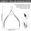Cuticle Nipper and Double End Cuticle Pusher Tool Stainless Steel