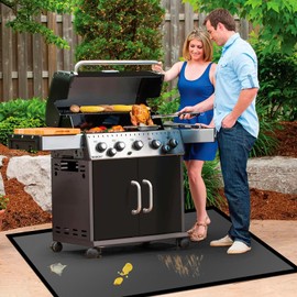 90 ×48 inches Under Grill Mat Fit Blackstone 28in & 36in Griddle/ Griddle Mat for Blackstone, Grill Mat for Outdoor Grill, Grilling Mats BBQ Mats for Grilling to Protect Deck Patio Pavers Gas Grills