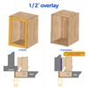 Ravinte 20 Pack 10 Pairs Short Arm Kitchen Cabinet Hinges