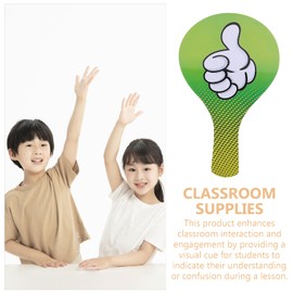 SEWACC Gesture Choice Paddle Thumb Up Thumb Down Classroom Choice Paddle Green Red Paddle to Choose