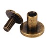 200 Set Chicago Screws Set 9.5x8mm Hard Thick Brass Uniform