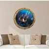 Port Scape King Neptunes Trident Porthole Sea Window Rustic Wall
