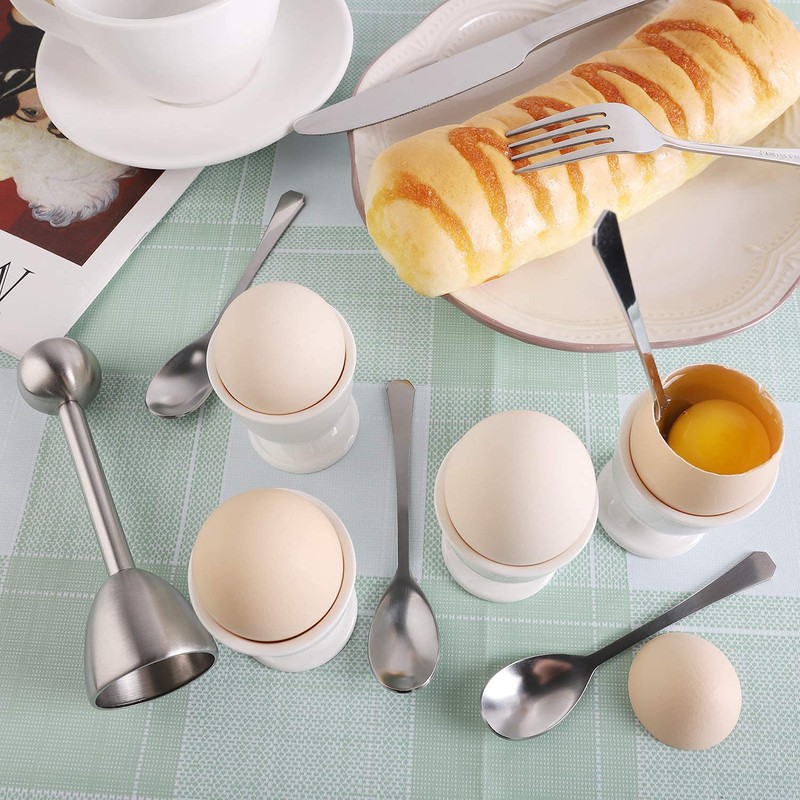 Egg Cracker Topper Set for Soft Hard Boiled Eggs Shell