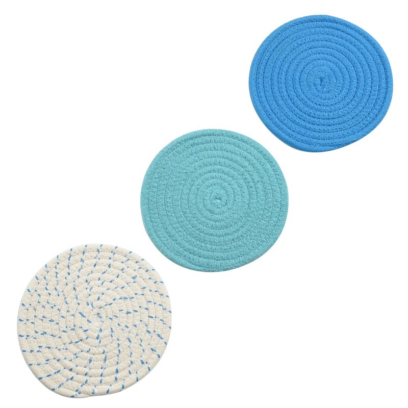 Kitchen Pot Holders Set Trivets Set 100% Pure Cotton Thread