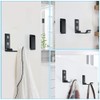 COOLBOTANG Wall Hanging Hooks, Foldable, Set of 3, Wall Hooks,