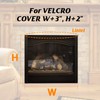 Fireplace Cover, Fireplace Blocker Blanket with Hook and Loop Tapes,