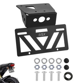 INKUDRI 2025 Grom Fender Eliminator 2026 Grom Tail Tidy 2024 Grom License Plate Bracket Mount Holder Fit with OEM & Aftermarket Turn Signals MSX125 2026 2025 2024 2023 2022