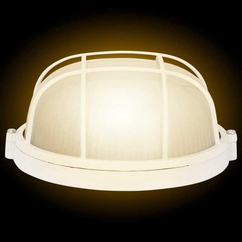 Sauna Room Explosion-Proof Lamp, Waterproof Grid Bulkhead Ceiling Light for