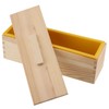 ZOENHOU 3PCS 42oz Soap Molds, Yellow Flexible Rectangular Silicone Soap