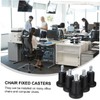 SAFIGLE 6pcs Adjustable -in Chair Casters Non- Feet for Office