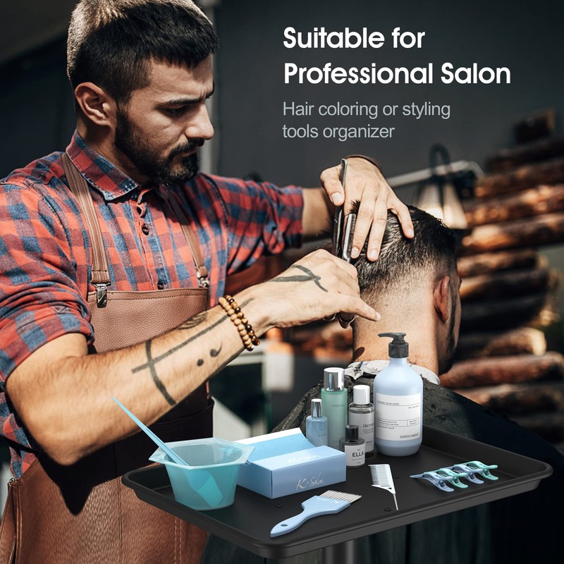 Premium Aluminum Instrument Salon Tray Tattoo Rolling Tray Station