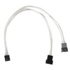 4pcs PWM Fan Extension Cable 4 Pin Silver Coated Copper
