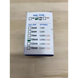 Alfamacchine (3,000 PACK )NEW Alfamacchine AMP MWHW 10mm(3/8 in) Power Twist V-Nail