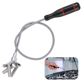 Starvortex Upgraded Flexible Magnetic Pickup Tool, 60CM Strong Magnetic Pick Up Tools with Non-Slip Handle, Telescopic Magnet Flexible Magnet, Powerful Magnetic Pick Up Tool, Mechanic Tools for Gift