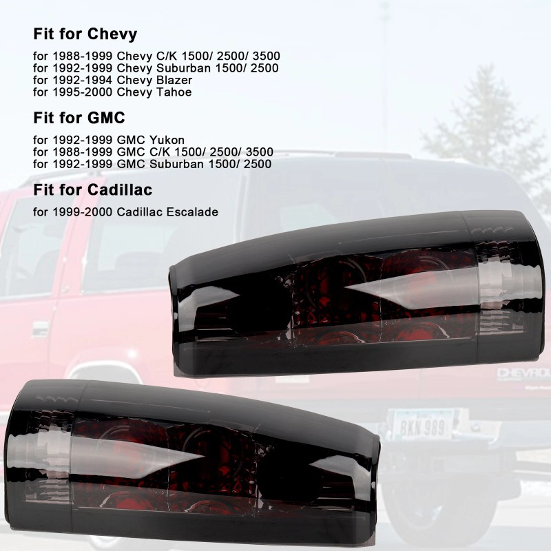 LIANGREN Tail Lights for 1988-1998 Chevy GMC C/K 1500 2500