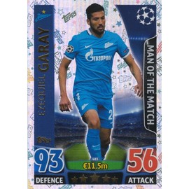 Topps Champions League Match Attax 15/16 Ezequiel Garay Man Of The Match 2015/2016 Trading Card