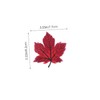 DOITOOL 10pcs Maple Leaf Patch Embroidered Cloth Patch Tape Autumn