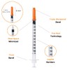 Pack of 20pcs 1ml/cc 30G 5/16" (8 mm) Plastic Tube,