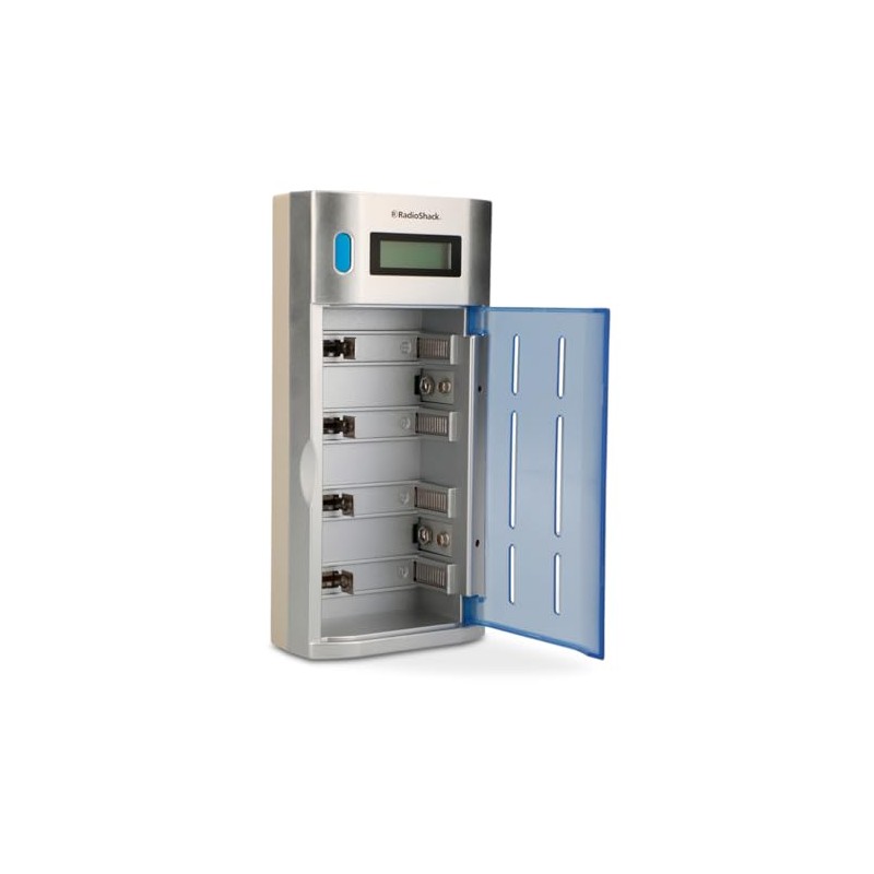 RadioShac Cargador de Pilas Recargables | Compatible con AA, AAA,