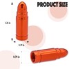 MEAJOO 8PCS Bullet Tire Valve Stem Caps, Anodized Aluminum with
