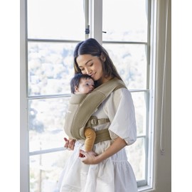 Ergobaby Embrace Baby Carrier for Newborns from Birth with Head Support, Extra Soft and Ergonomic, Soft Olive