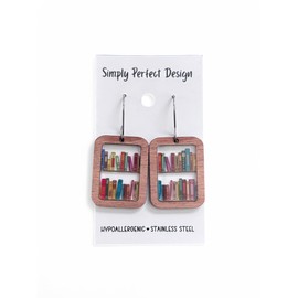 Simply Perfect Design - Unique Book Lover Earrings: Hypoallergenic, Lightweight Stainless Steel for Readers & Teachers – Perfect Book Club Gift, Cute & Fun for Women & Great Gifts for Her