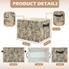 uinwk Abstract Boho Floral Woman Face Storage Bins, Minimalist Boho
