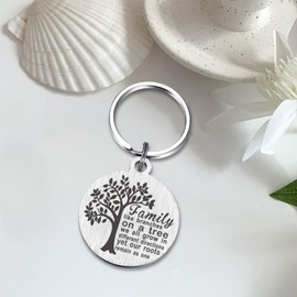TANWIH Gifts for Granddaughter - Metal Engraved Granddaughter Keychain - Granddaughters Birthday Graduation Gifts from Grandma Grandpa