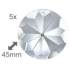 5x Rainbow Crystal Rivoli Sun Diameter 45 mm Crystal 30% PbO ~ Fengshui Suncatcher