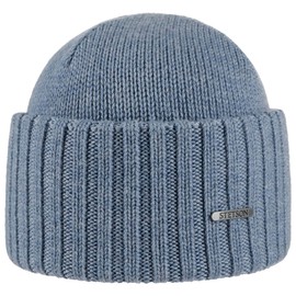 Stetson Beanie Merino Wool Denim Blue One Size, lightblue