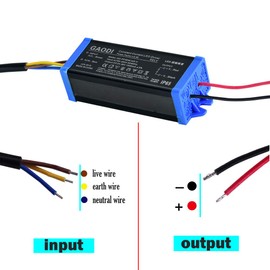 HANNAHONG 50W Constant Current Driver DC24-36V 1500mA High Power LED Power Supply Transformer for Street, Flood, Spot, High Bay, Wall Washer, Grow Light (50W Single Color)