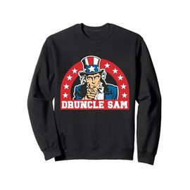 Druncle Sam Funny Uncle Sam USA American 4th of July Hat Sweatshirt