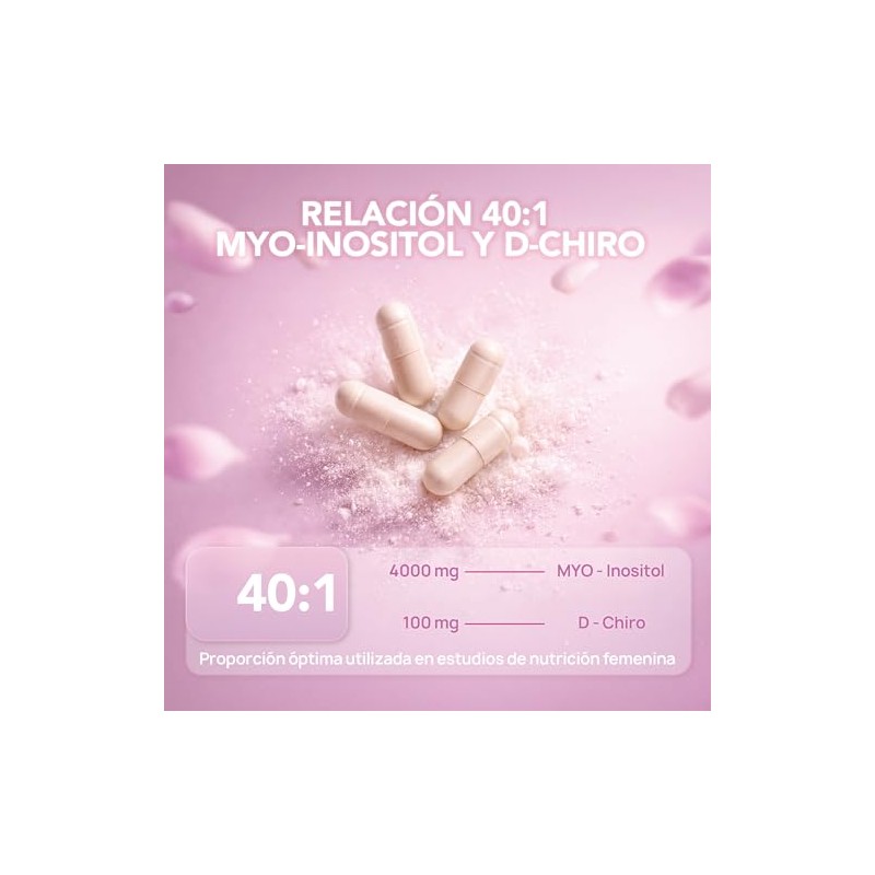 Myo Inositol Chiro Platinum 4000mg Fórmula Mejorada Folato Zinc Cromo