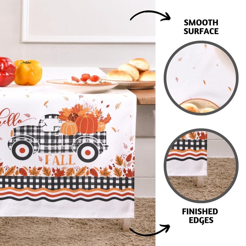 Folkulture Table Runners | Fall Table Runner 72 inches Long