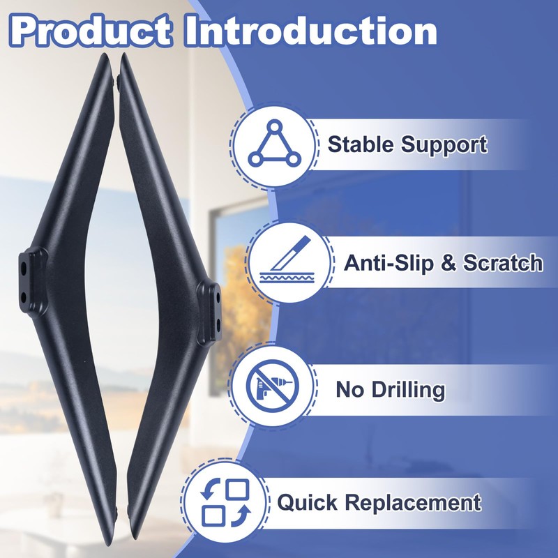 1 Pair TV Legs compatible with Hisense 39"–55" TV,with Full