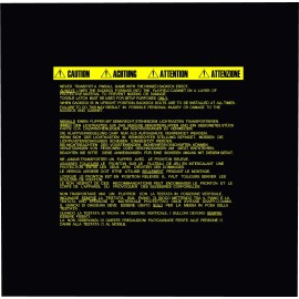 Bally Midway THE SHADOW Pinball Machine BACKBOX Warning Text Decal