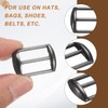 sourcing map 10Pcs Metal Baseball Cap Buckle, Adjustable Cap Strap