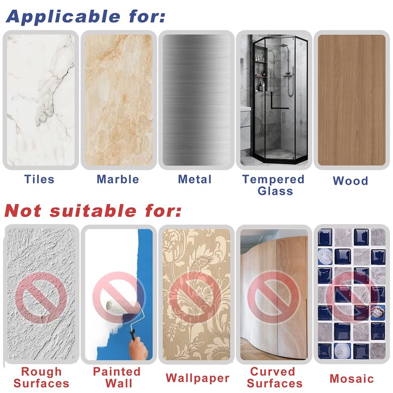 Shower Caddy Adhesive Replacement Stickers Hooks Adhesive Pack of 10