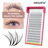 SEEDEW Premade Fans Eyelash Extensions, MIX8-15mm C Curl 0.07mm 12