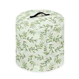 Tutolipy Green Leaves Print Pressure Cooker Cover Dust Protection Appliance Cover,Air Fryer and Protect Cover 6Quart