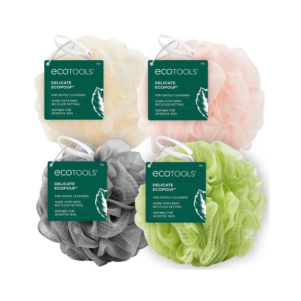 Ecotools Delicate Ecopouf Bathing Sponge Value Pack Of 4 Vegan