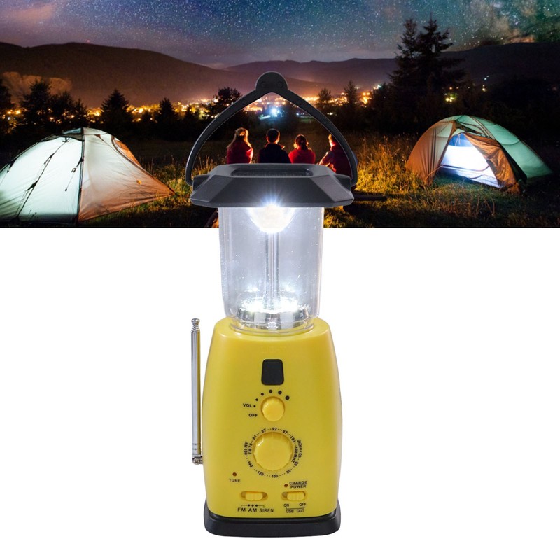 RD249 Hand Cranked Radio Rechargeable Handheld Multifunctional Power Solar Emergency
