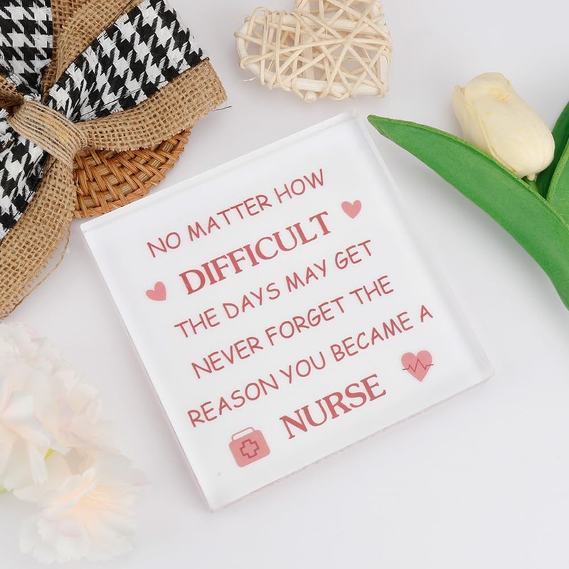 Nurse Gifts for Women,Nurse Christmas Gifts,Nurse Acrylic Decor,Nurses Week Gifts,Nurse