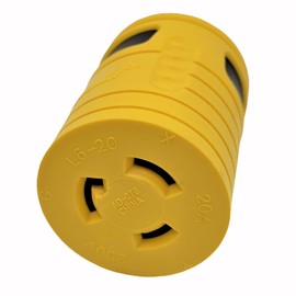 Parkworld 60707 NEMA L6-30P to L6-20R Adapter, Twist Lock L6 30A Plug to 20A Socket Adapter Deep Green