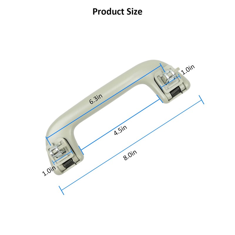 YIGUCS Auto Roof Pull Handle Grab Rail Grey Without Hook