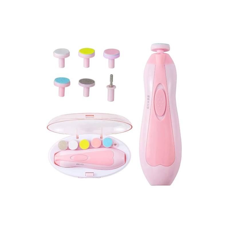 AXIDUN-Lima de uñas bebe, Cortaúñas para bebe eléctrico, Pulidor de