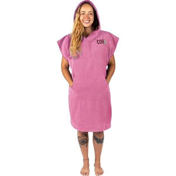 COR Surf Towel Poncho for Adults - Soft, Quick-Drying Microfibre